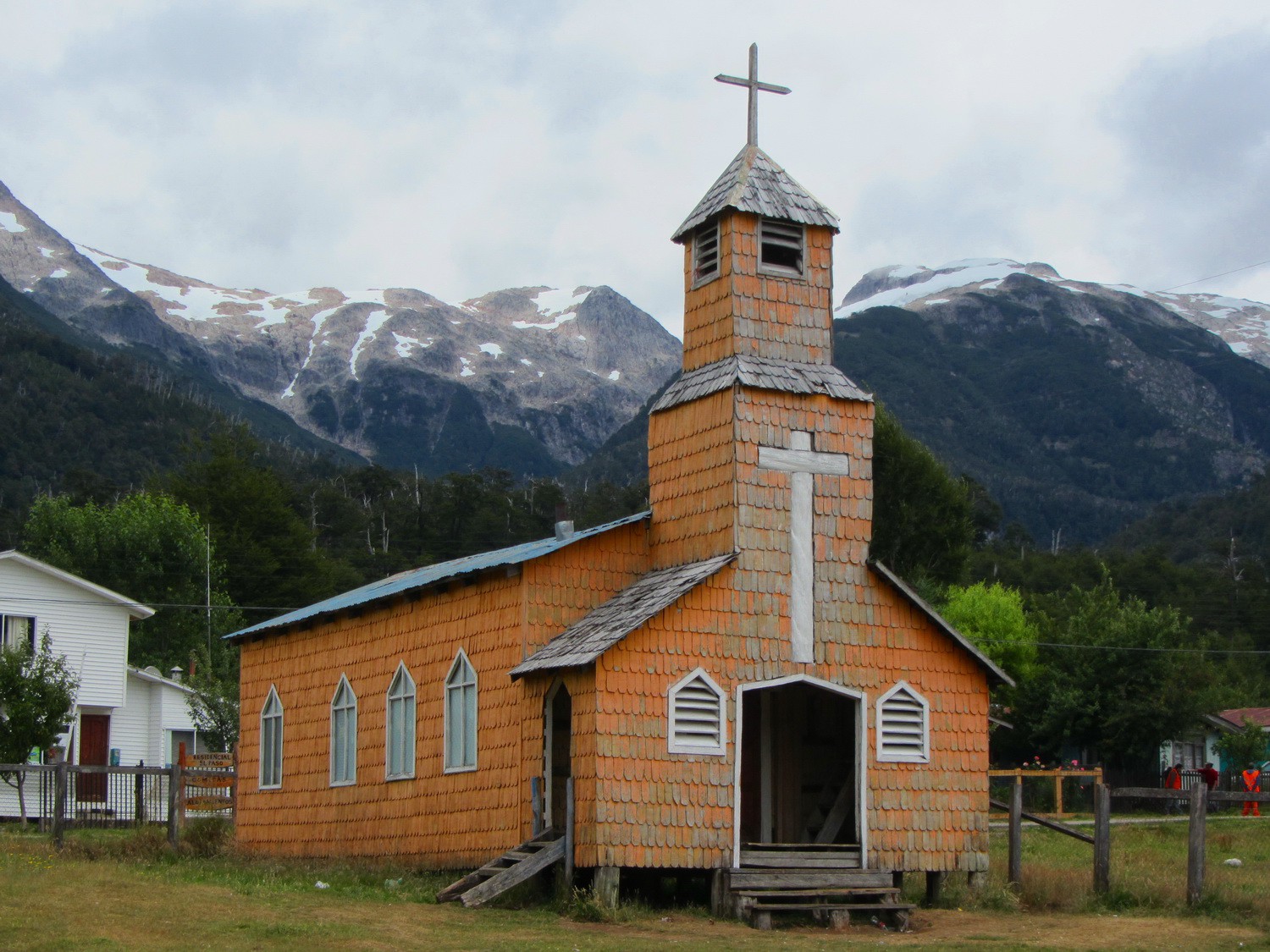 Wooden church on the Carretera Austral
